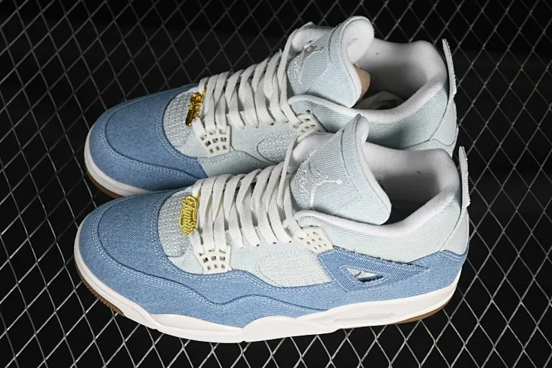 All categories Air Jordan Jordan series basketball shoes Air Jordan 4 Air Jordan 4 Denim "Worn Blue" AJ4 Joe 4 washed denim IB6716-100